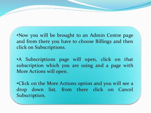 what are the steps to cancel office 365 subscription cancel office 365