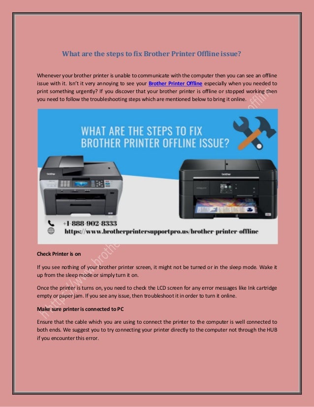 brother printer sleep mode problem