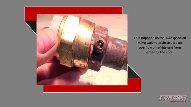 What Are The Symptoms Of A Bad Car Ac Expansion Valve
