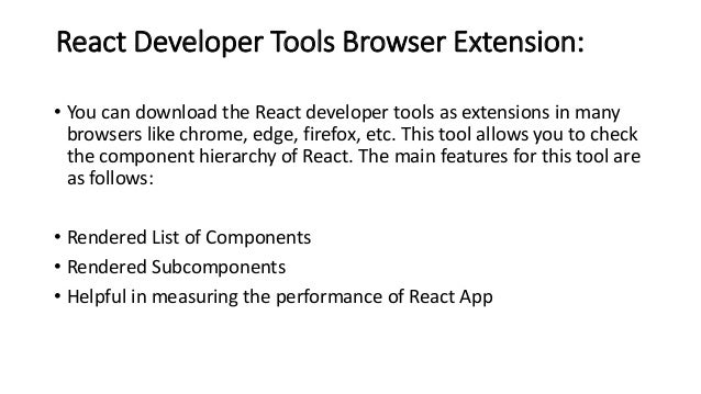 Top 5 react developer tools in 2021 | PPT