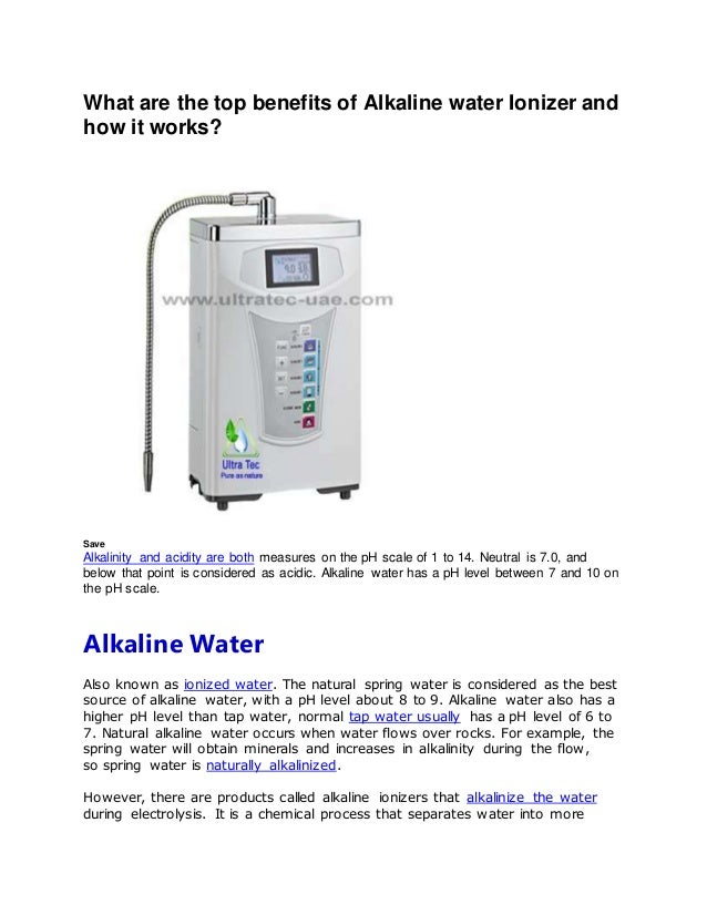 What are the top benefits of alkaline water ionizer and how it works