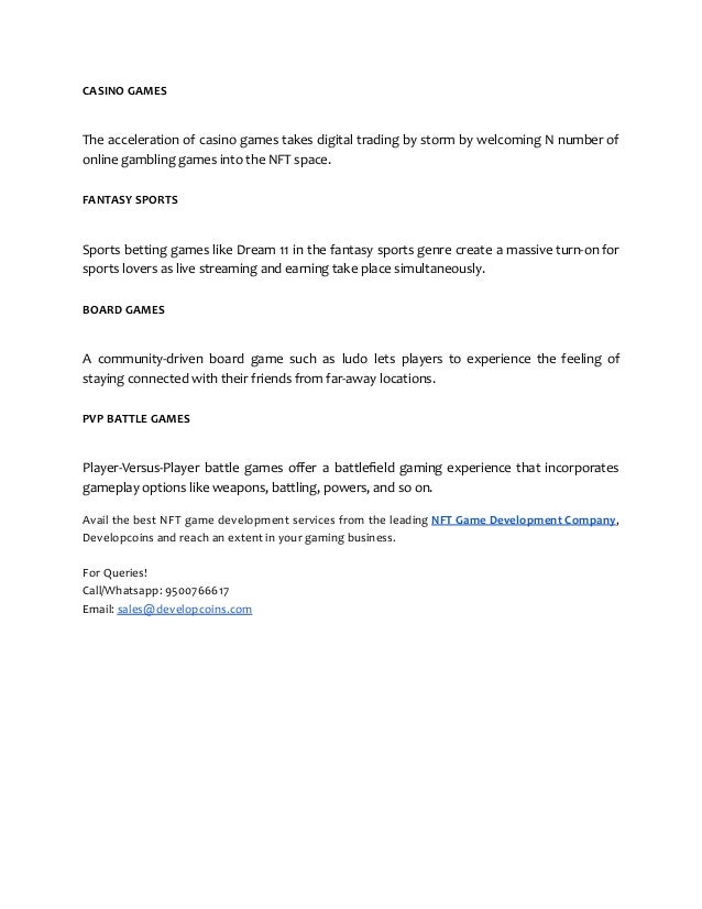 What Are The Types Of NFT Games.pdf