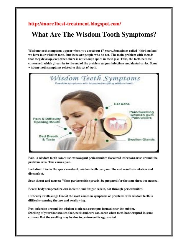 What Are The Wisdom Tooth Symptoms?