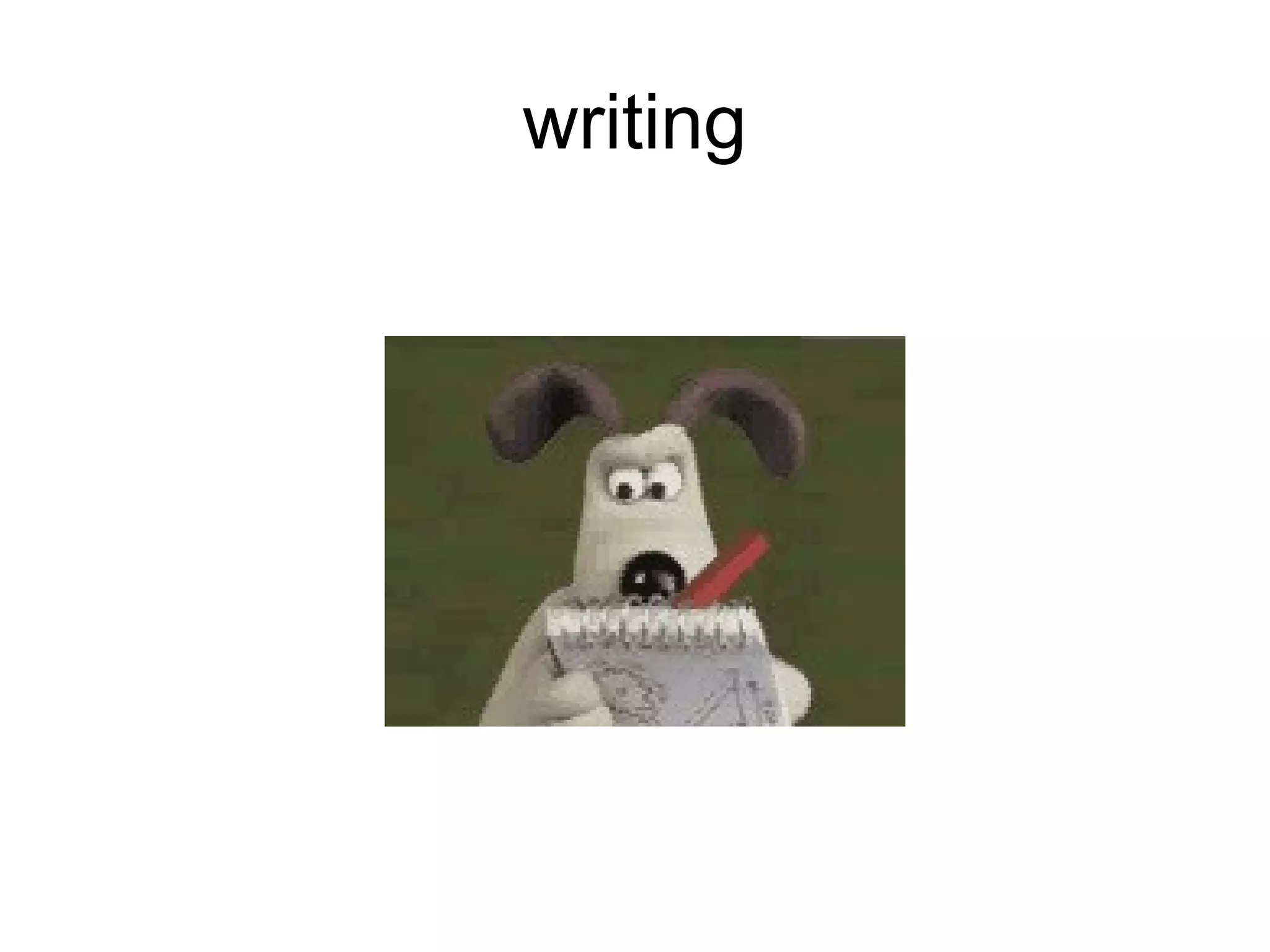 writing