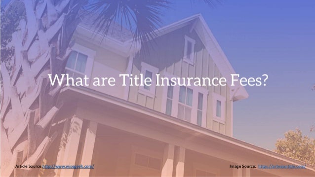 Title Insurance Rate Chart