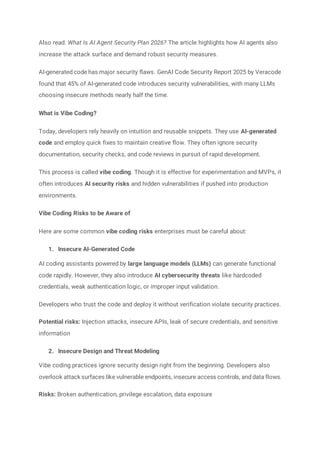 What are Vibe Coding Security Risks and How to Eliminate Them? | PDF