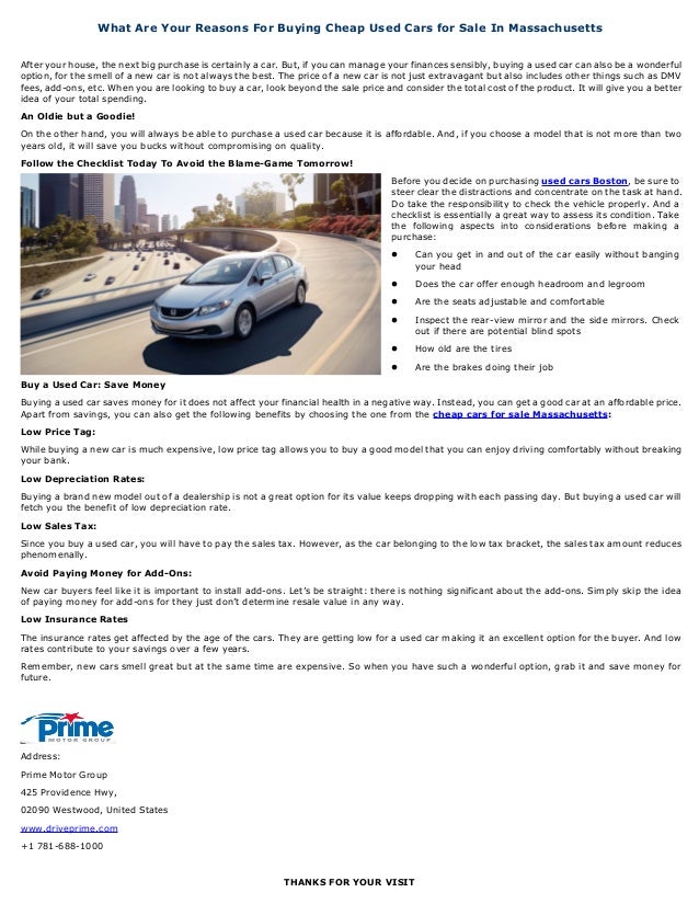 Ma Sales Tax On Cars >> What Are Your Reasons For Buying Cheap Used Cars For Sale In Ma Sales Tax On Cars >> What Are Your Reasons For Buying Cheap Used Cars For Sale In