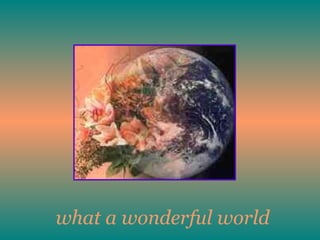 what a wonderful world 