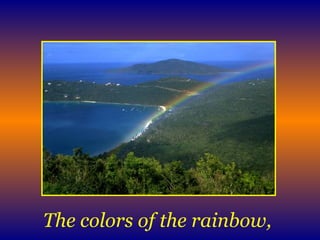 The colors of the rainbow, 