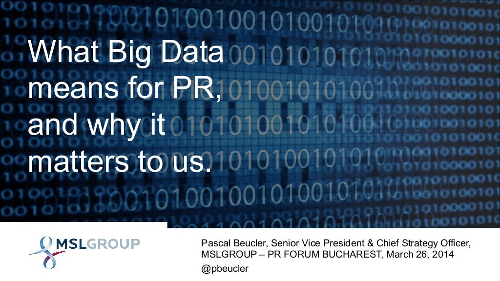 What Big Data Means for PR and Why It Matters to Us