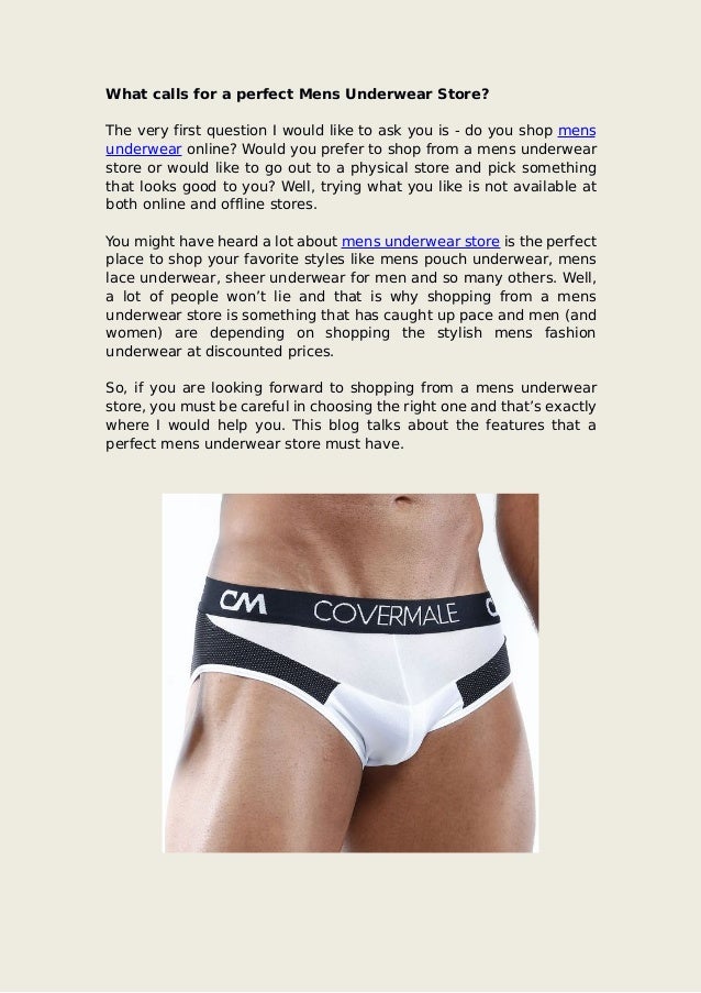 men underwear shopping