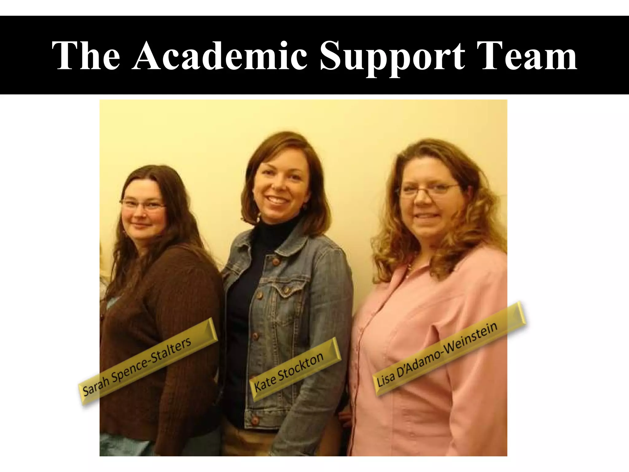 The Academic Support Team 