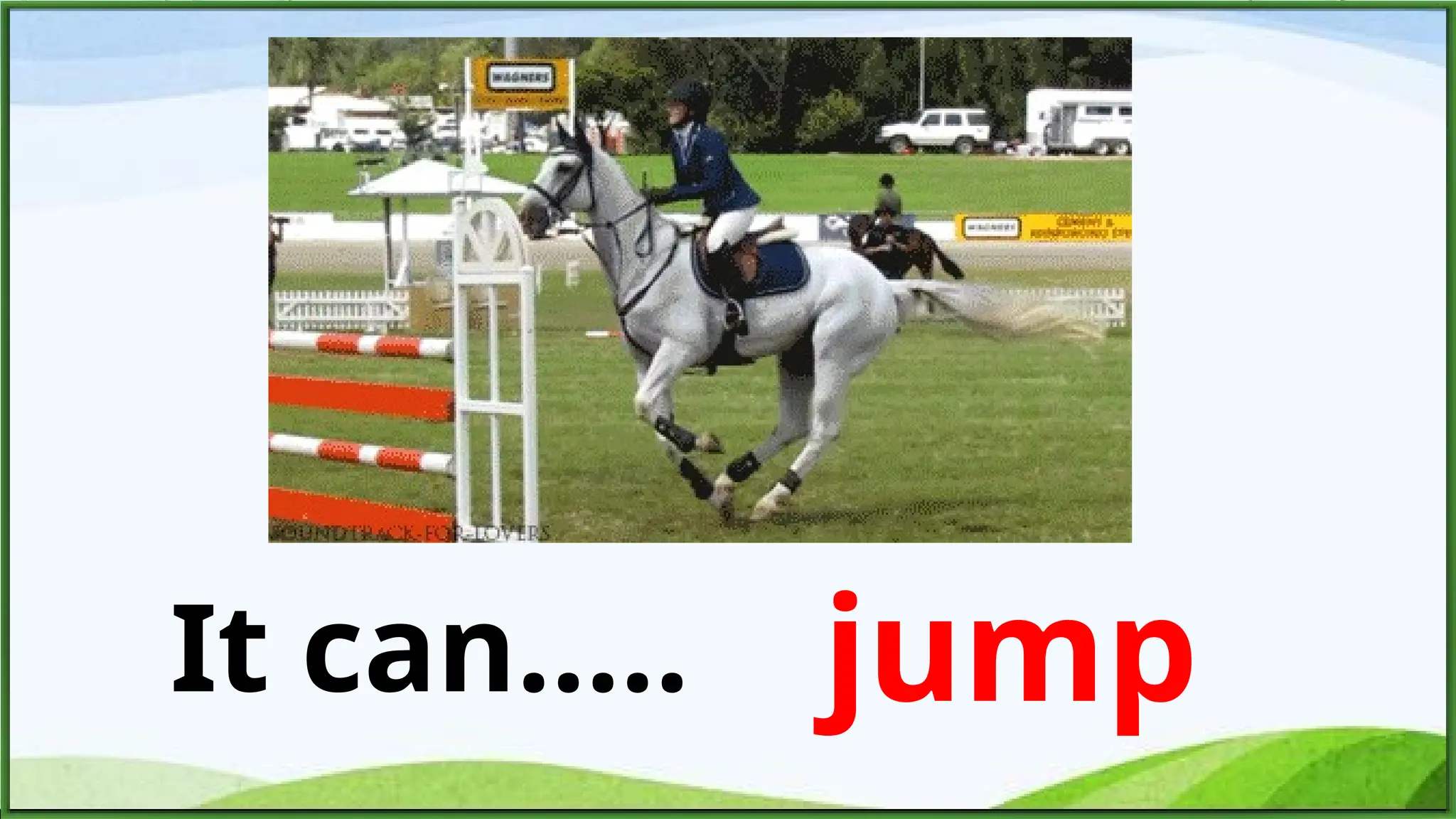 It can..... jump
 