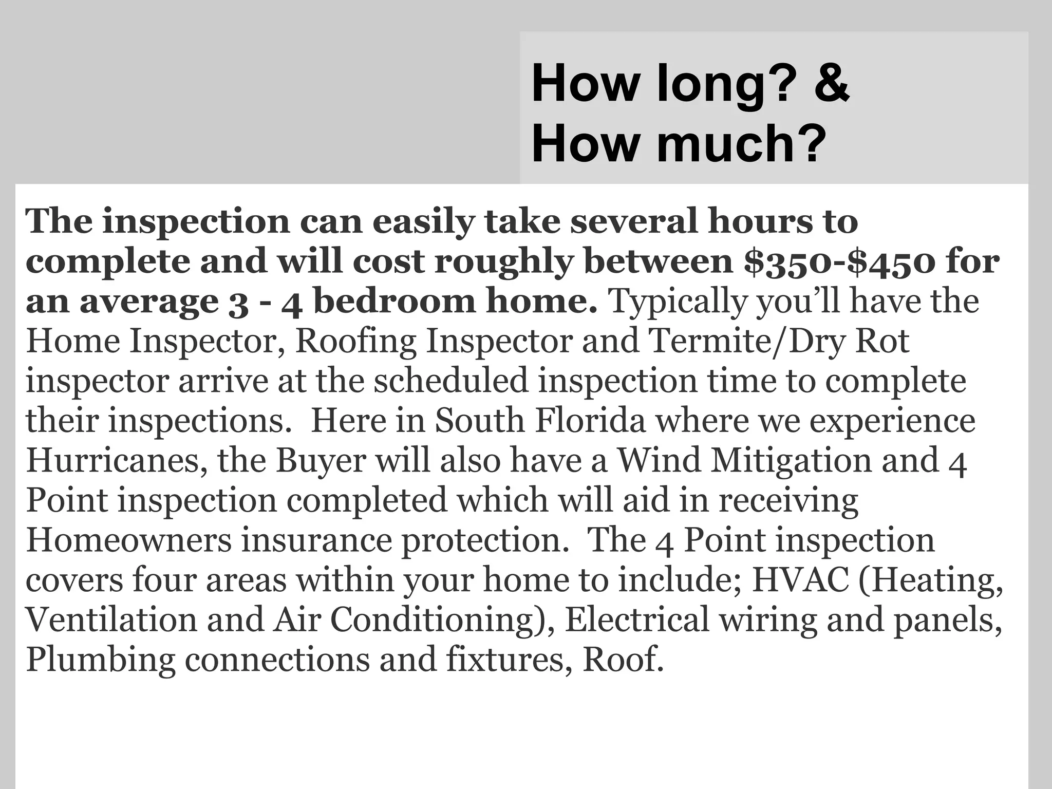 What can I expect from a home inspection 