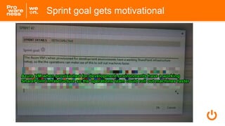 Sprint goal gets motivational
 