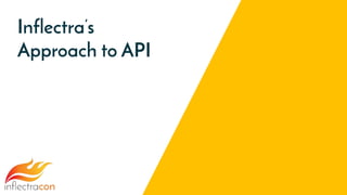Inflectra’s
Approach to API
 