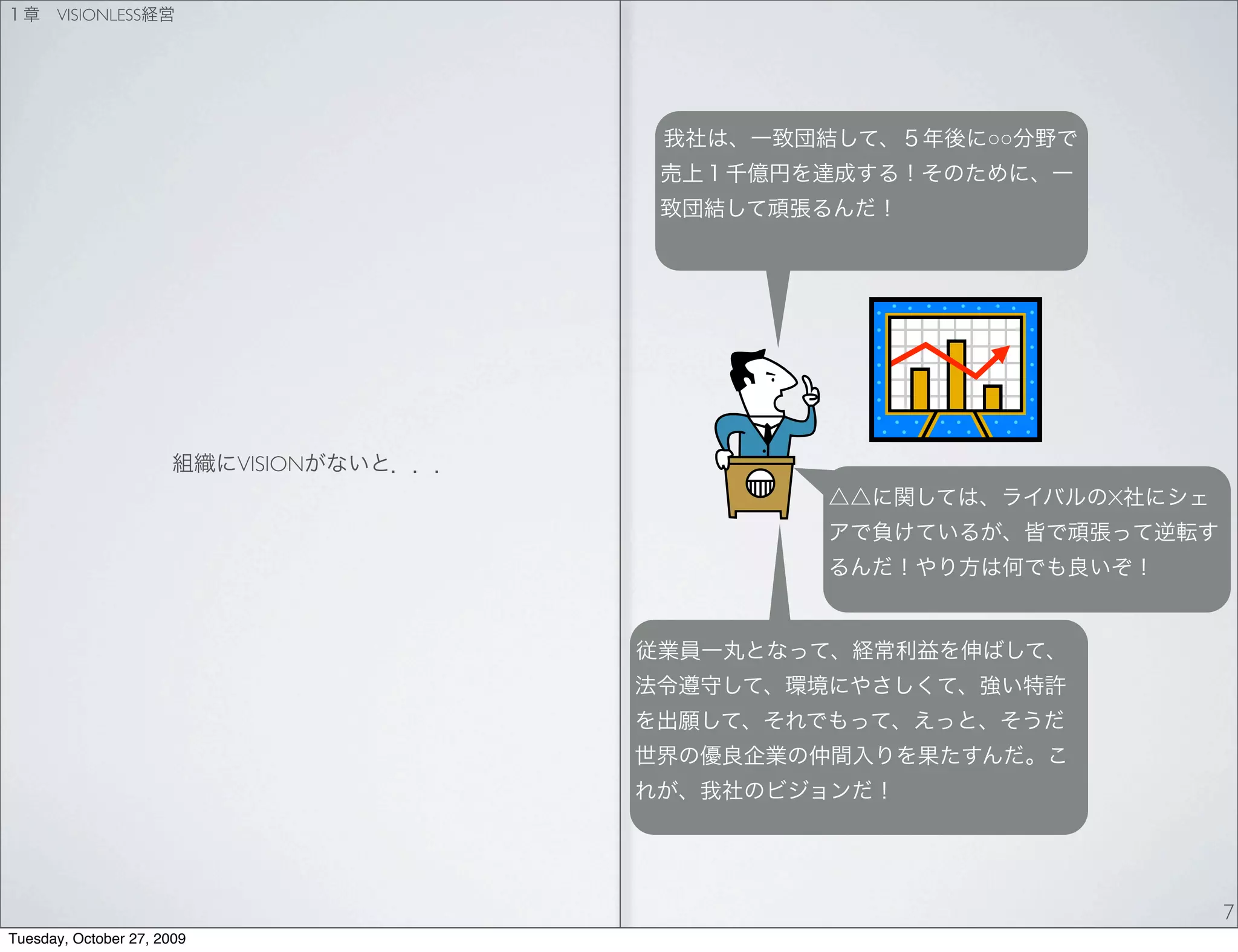 VISIONLESS




                                     ○○




                            VISION
                                          X




                                              7
Tuesday, October 27, 2009
 