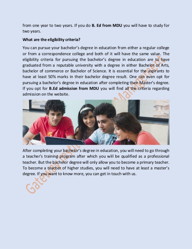 What can you do after completing your b.ed degree