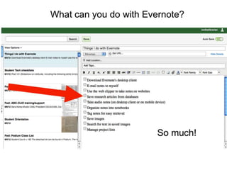 What can you do with evernote?