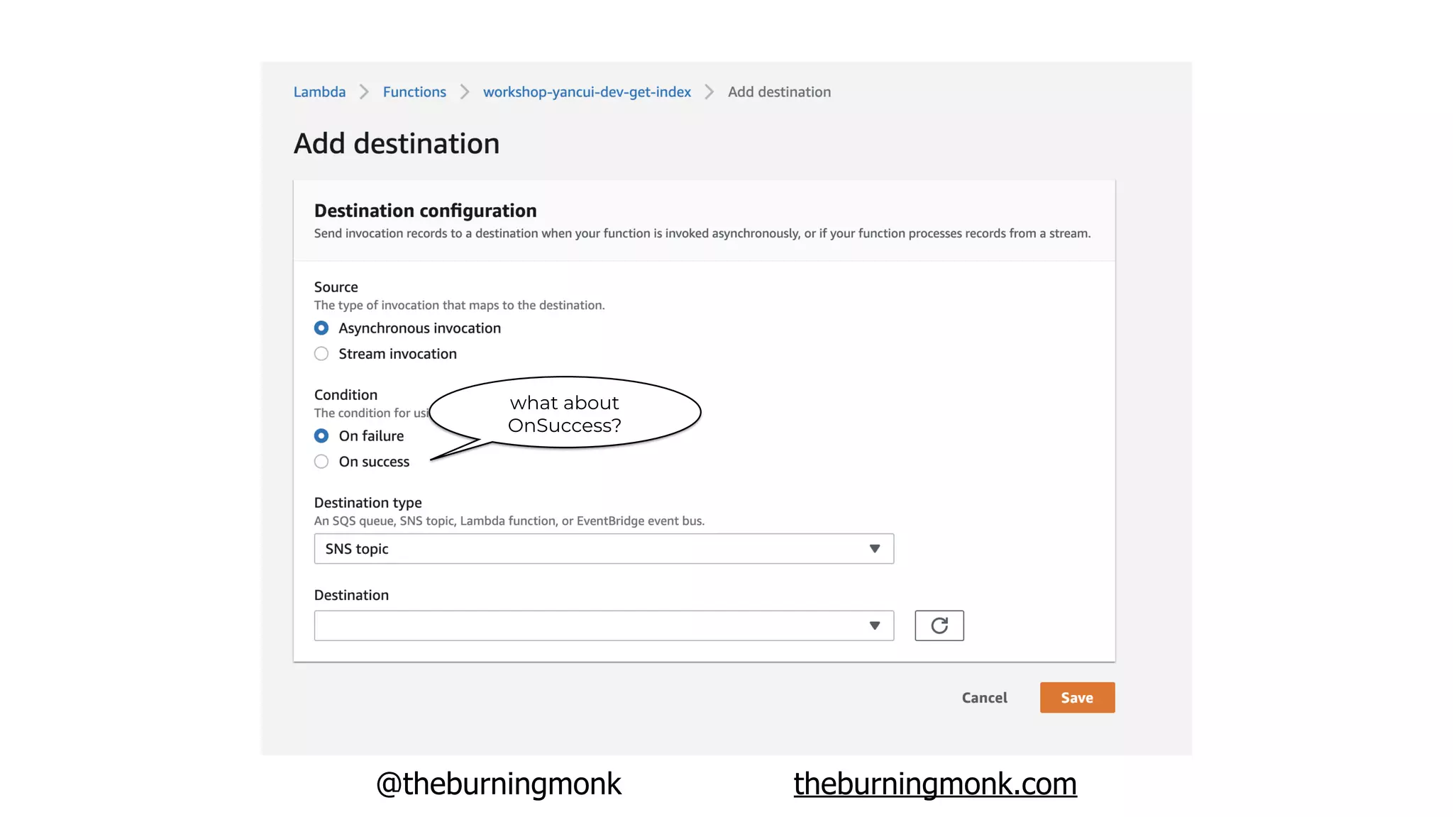 @theburningmonk theburningmonk.com
what about
OnSuccess?
 