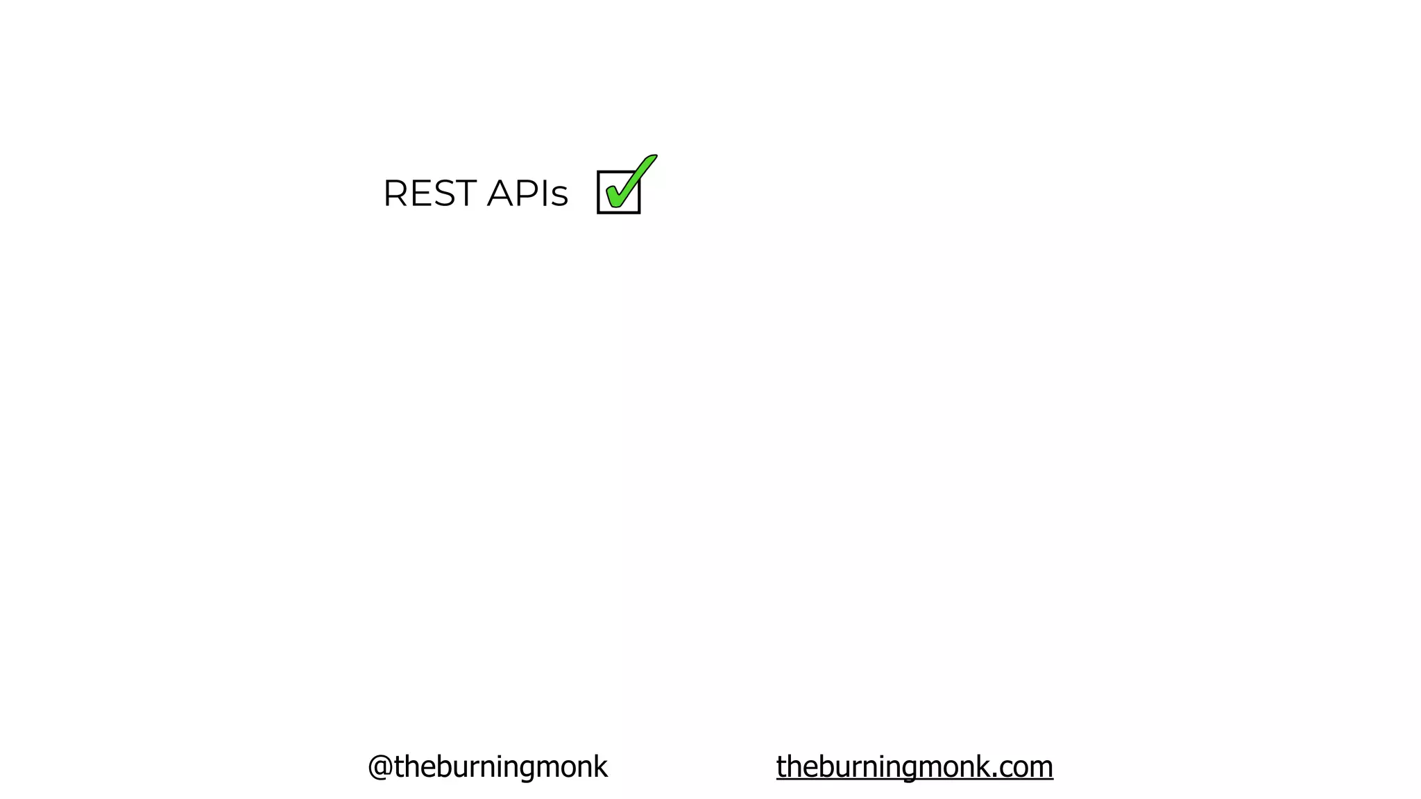 @theburningmonk theburningmonk.com
REST APIs
 