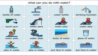 What can you do with water?