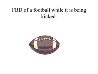 FBD of a football while it is being kicked. 