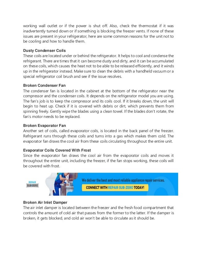 What Causes A Refrigerator To Stop Getting Cold pdf