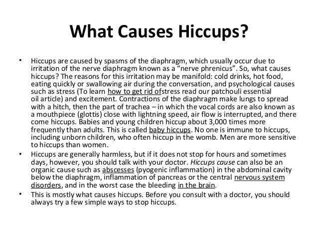 What Causes Hiccups 