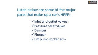 What Causes High-Pressure Fuel Pump Failure In Your BMW | PPTX