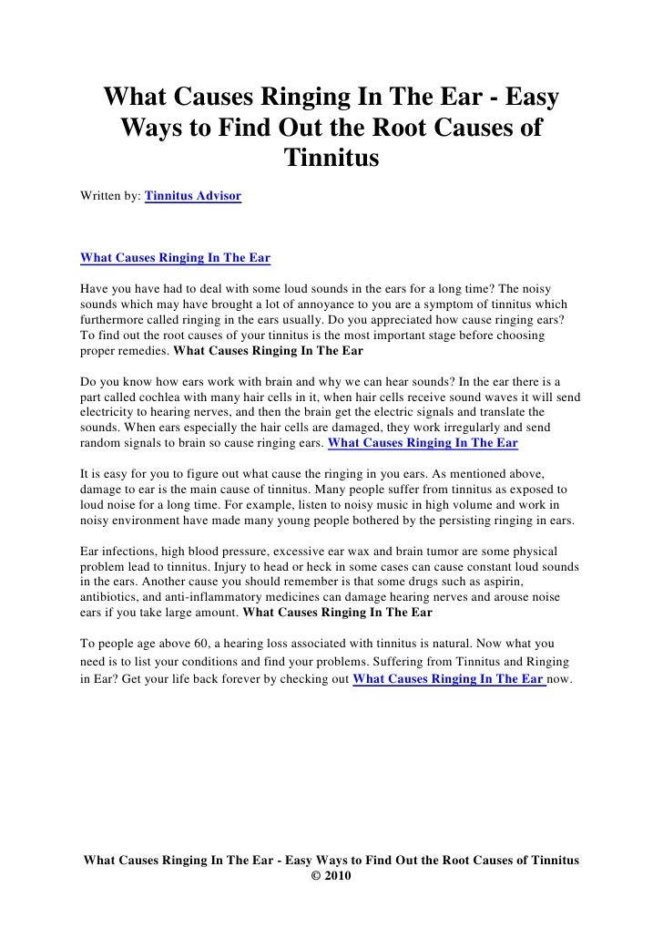 Does Aspirin Cause Ringing In The Ears 2025