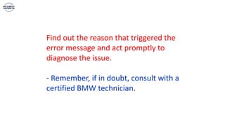 What Causes The BMW X7 Power Supply Warning To Illuminate | PPTX ...