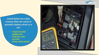 What Causes Your BMW X5 Battery To Drain Overnight PPTX