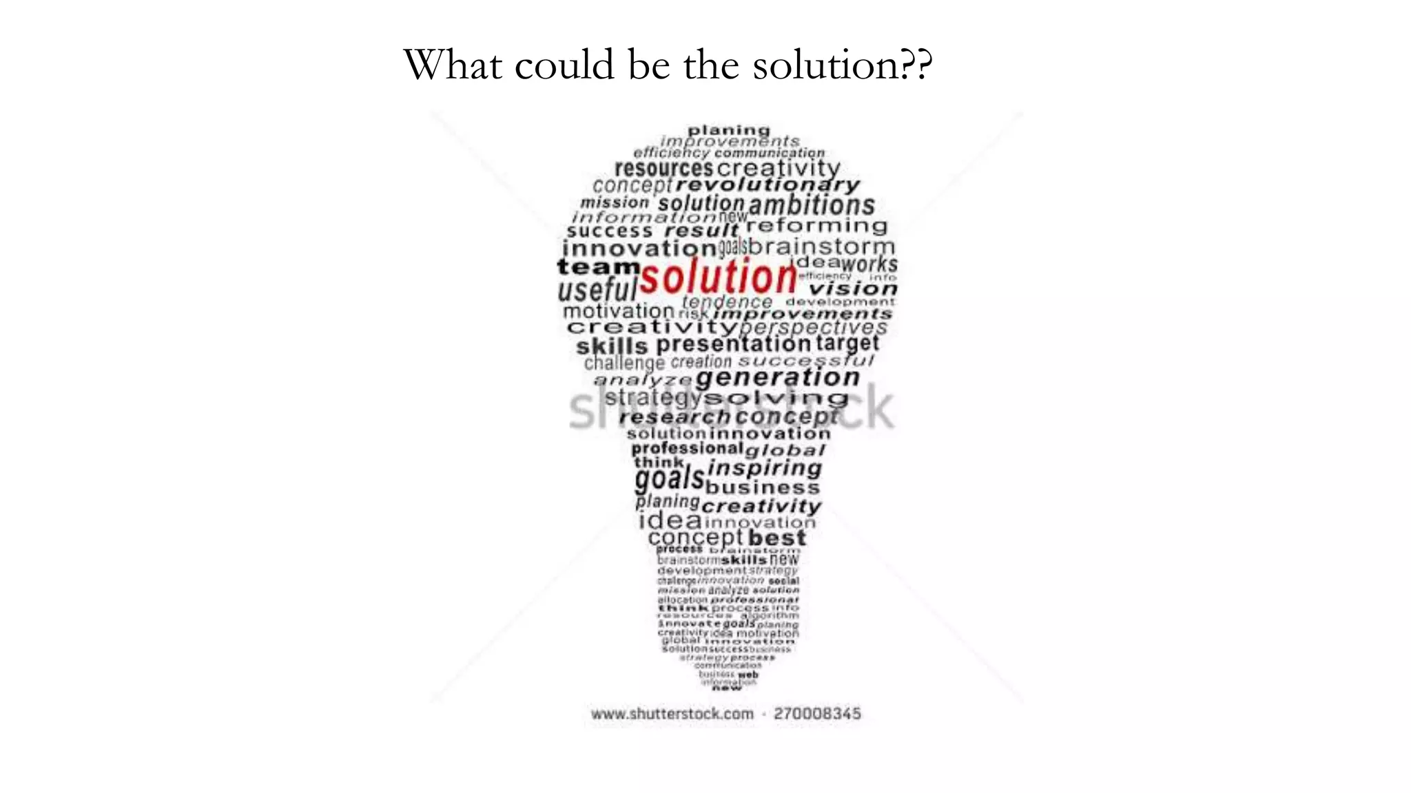 What could be the solution??
 