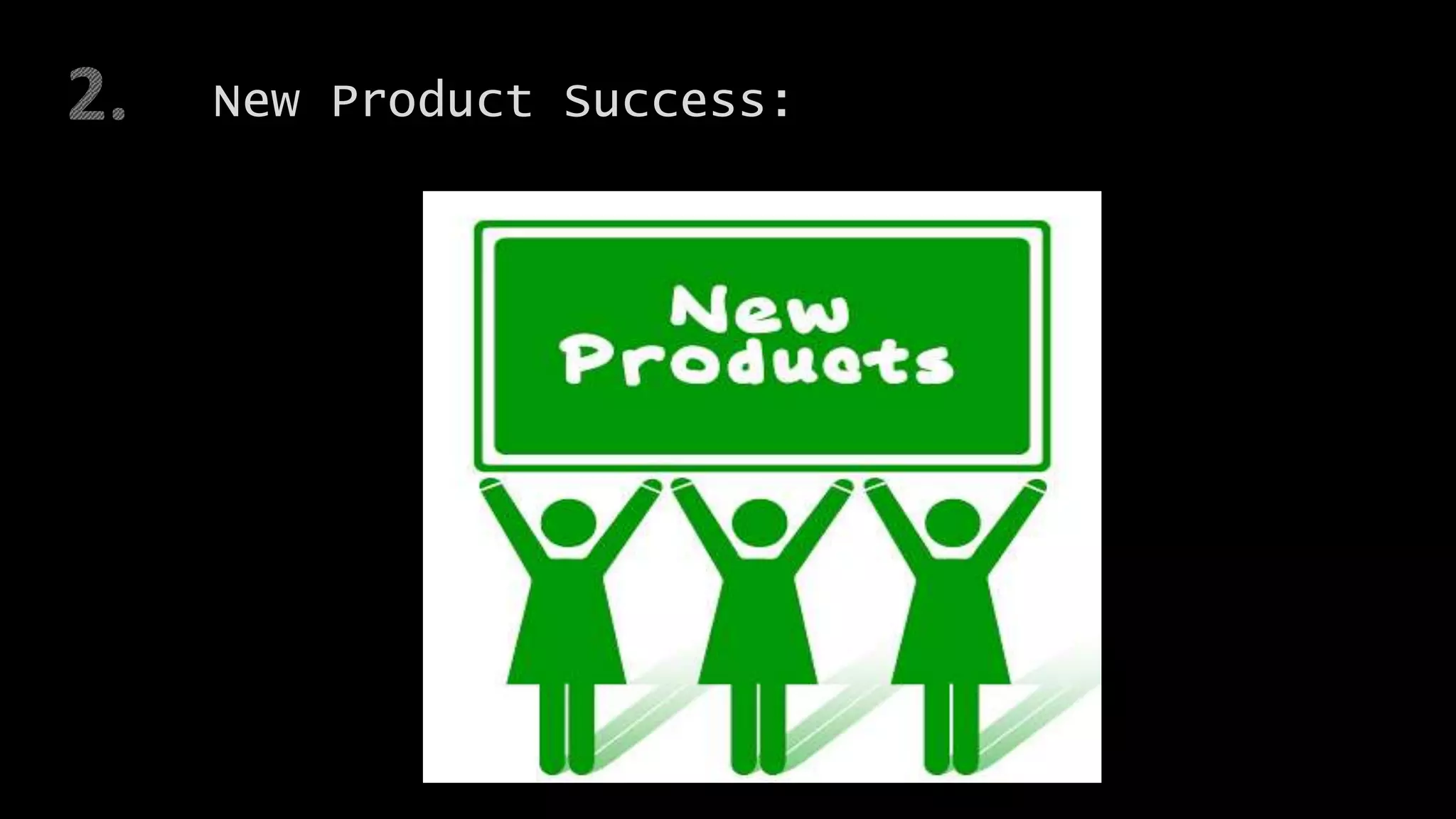 New Product Success:
 