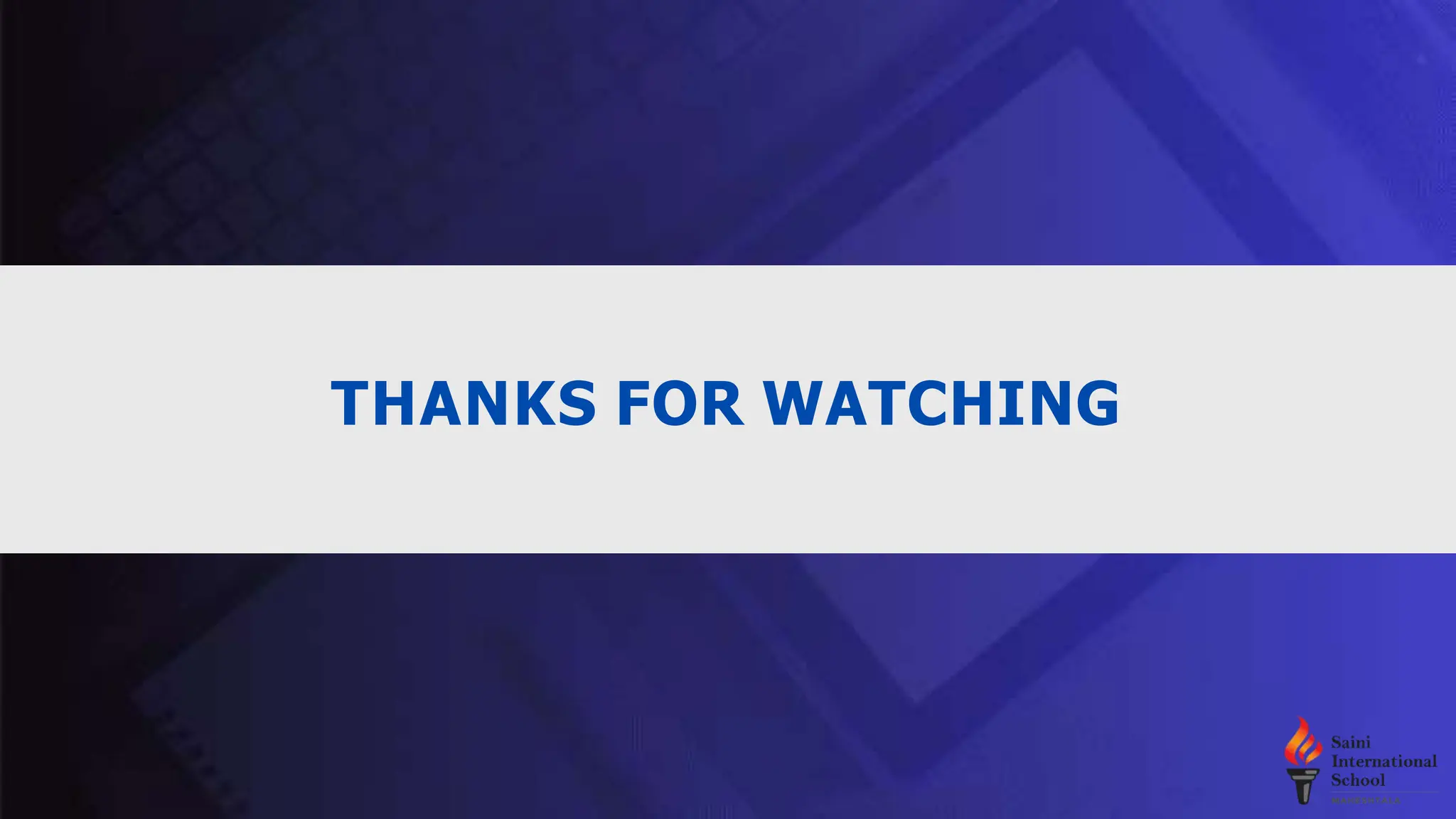 THANKS FOR WATCHING
 