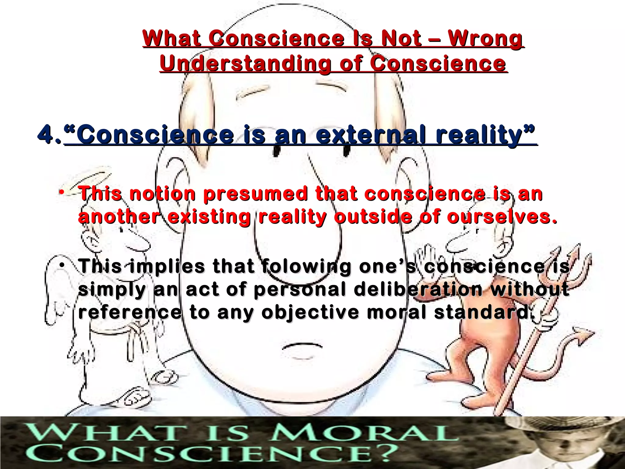 What conscience is not | PPT