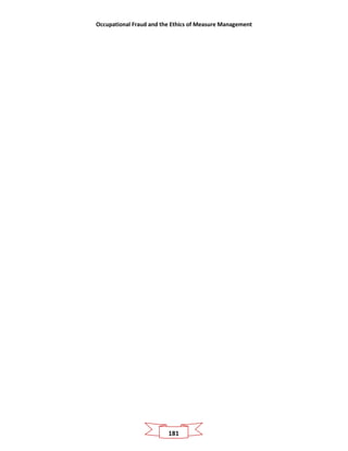 Occupational Fraud and the Ethics of Measure Management
181
 