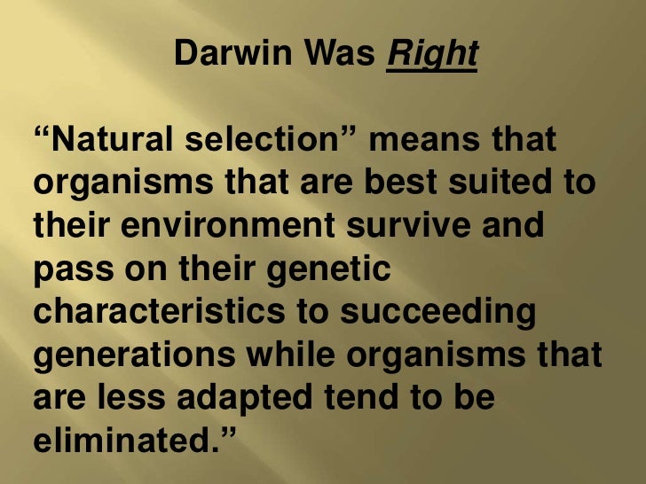 What Darwin Didn't Know