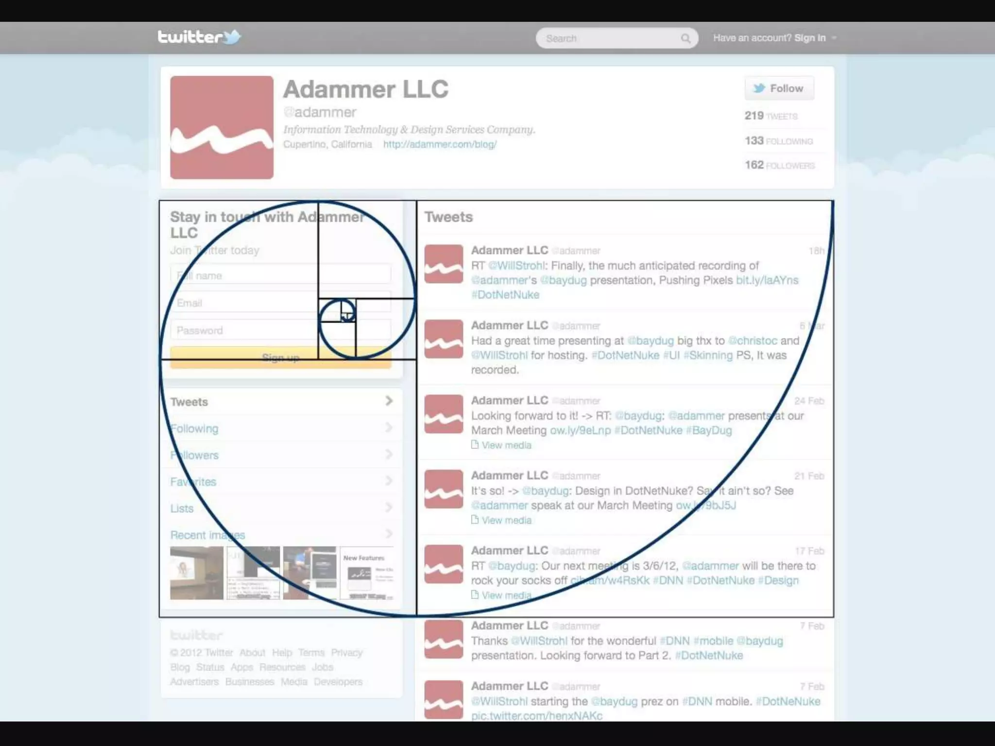 Twi t ter as an app example 
 