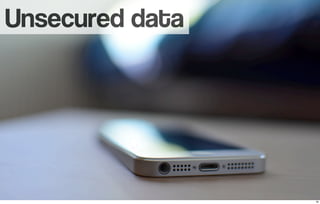 Unsecured data 
30 
 