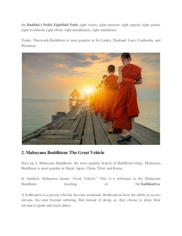 What Different Types Of Buddhism Are There?