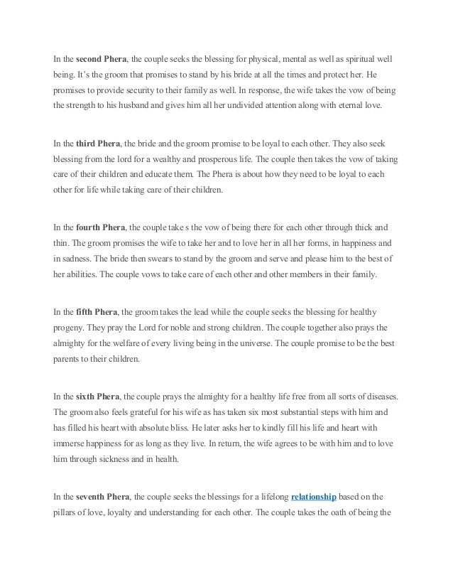 What Do 7 Pheras Stand For In Indian Wedding