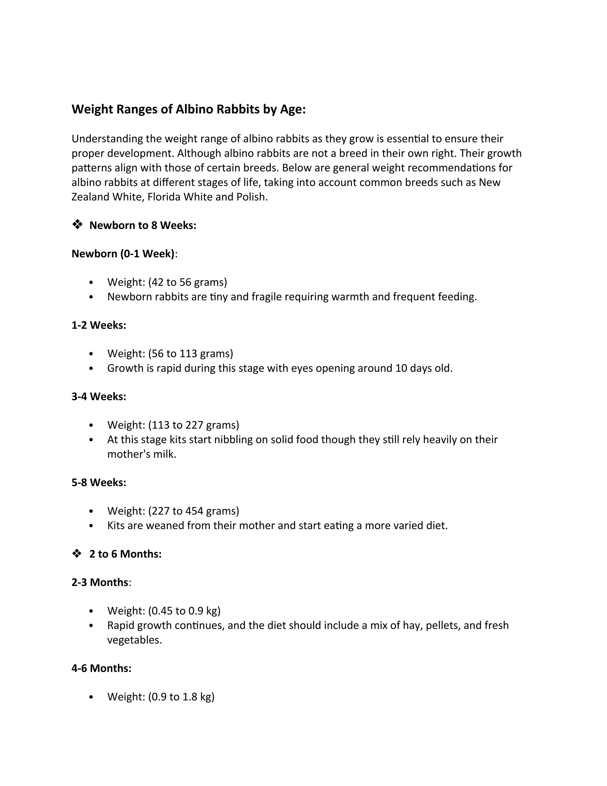 What do Albino Rabbits Weigh: Factors Influencing the Weigh | DOCX