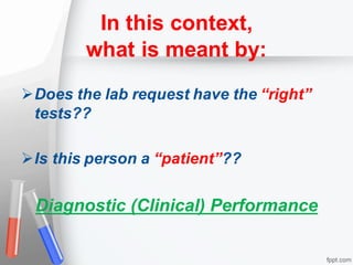 What do clinicians need to know about lab tests? | PDF