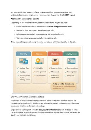 Concurrent Verification Roles Essential Documents for Background Verification in India: A Complete ...