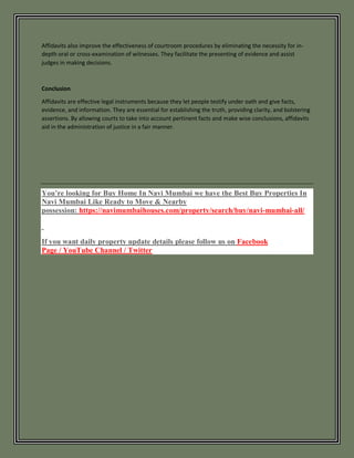 What does affidavit mean.pdf | Law