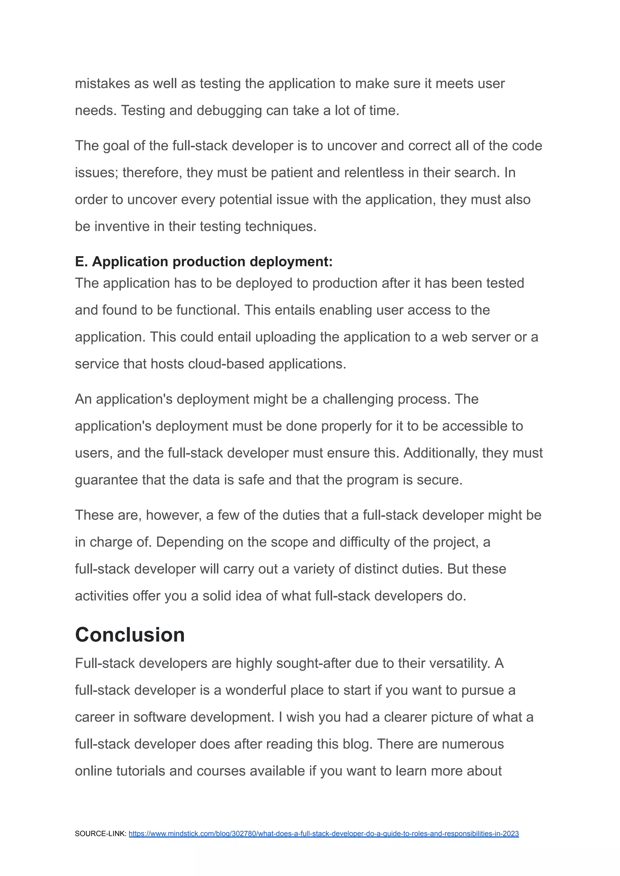 What Does a Full-Stack Developer Do? A Guide to Roles and ...