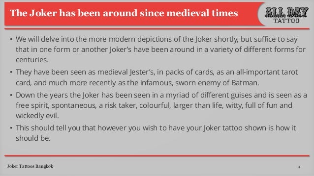 What does a Joker Tattoo symbolize?