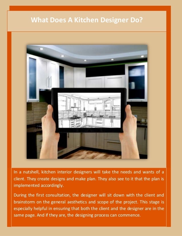 what does a kitchen designer do? the plan and duties explained what does a kitchen designer do? the plan and duties explained
